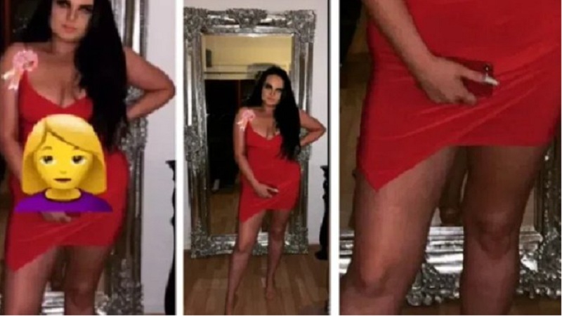 Woman S Photo Goes Viral After Friends Spot Unfortunate Reflection In