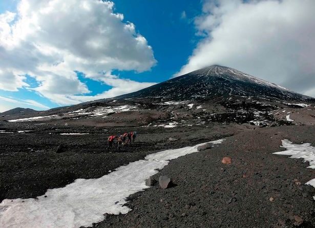 Tourist Stranded Near Crater