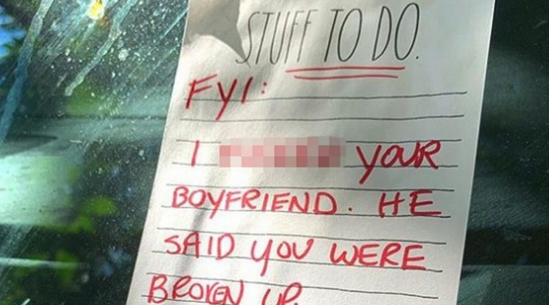 Stranger Leaves Brutal Note