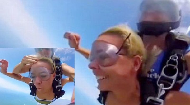 Woman's Skydiving Video